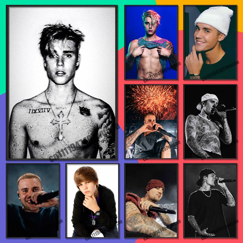 Plakat J-Justin Singer B-Biebe – Custom Map Poster recenzja i cena