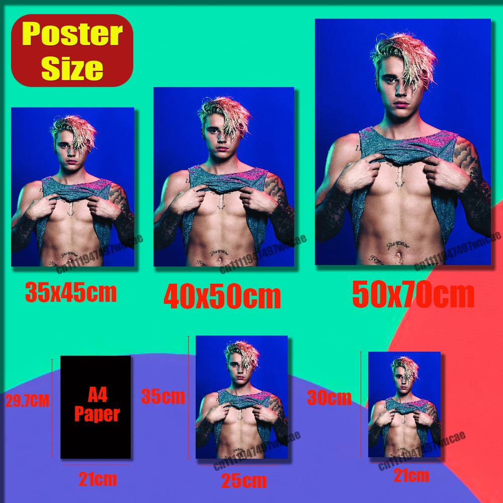 Plakat J-Justin Singer B-Biebe – Custom Map Poster recenzja i cena
