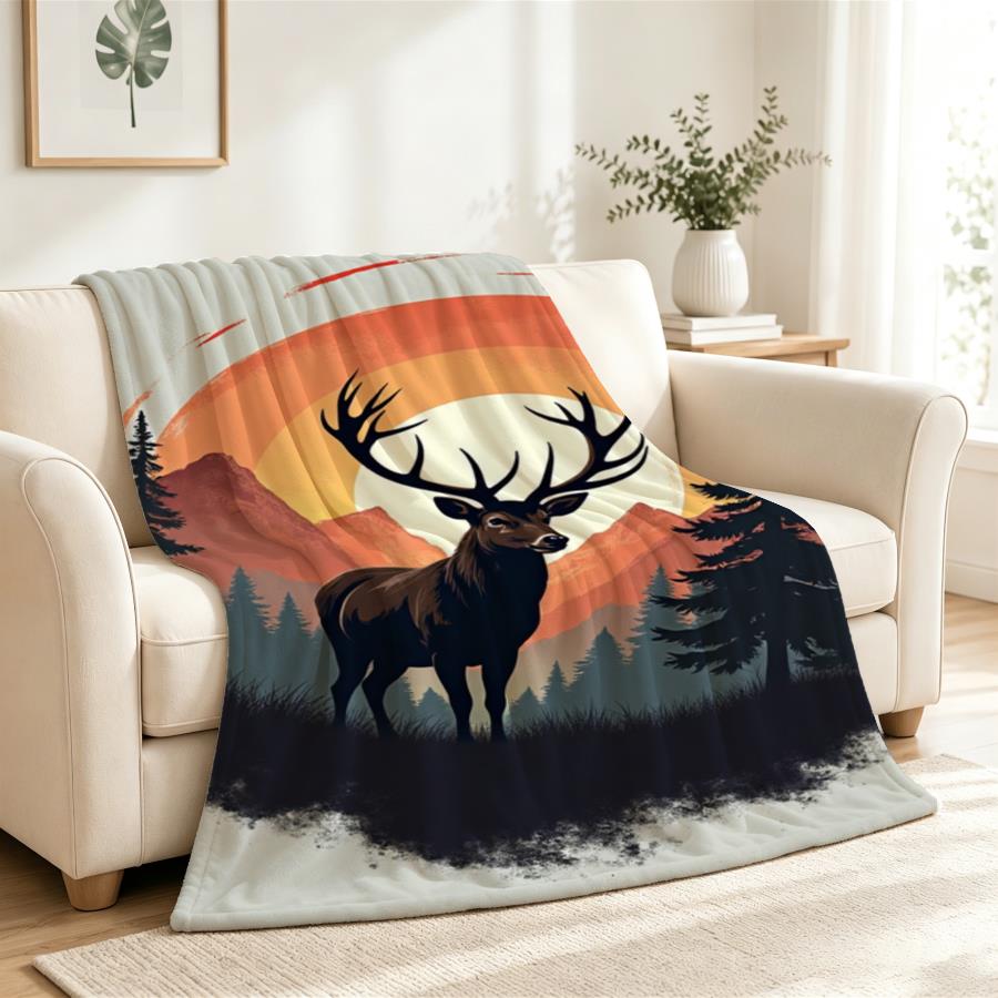 Koc flanelowy w stylu vintage  – Family Tree Print recenzja i cena