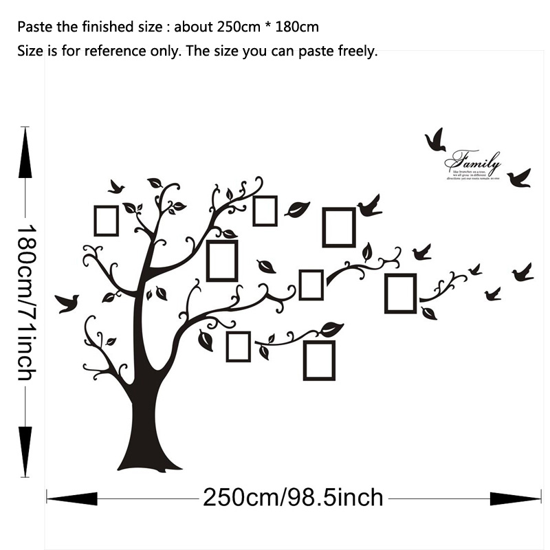 Duże naklejki ścienne z PVC w  – Family Tree Print recenzja i cena